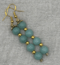 Image 2 of African Jade Crystal Gemstone Earrings