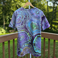 Image 4 of Ice Dyed Adult (Med) Unisex T-shirt