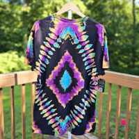 Image 4 of Reverse Tie Dye Diamond Adult (XL) Unisex T-shirt