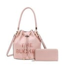 The Bucket Draw String Hobo -Shoulder Bag with Wallet