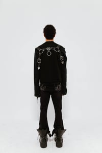 Image 2 of RAGE SKULL BANE CUT TEE BLACK