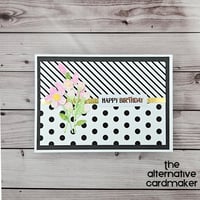 Image 1 of Pink Watercolour Flowers - Birthday Card