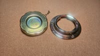 Image 1 of 240z "early style" gas cap and base w/chain - Refurbished