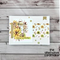 Sunflowers and Lantern - Birthday Card