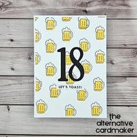 18th Birthday Card - Beers