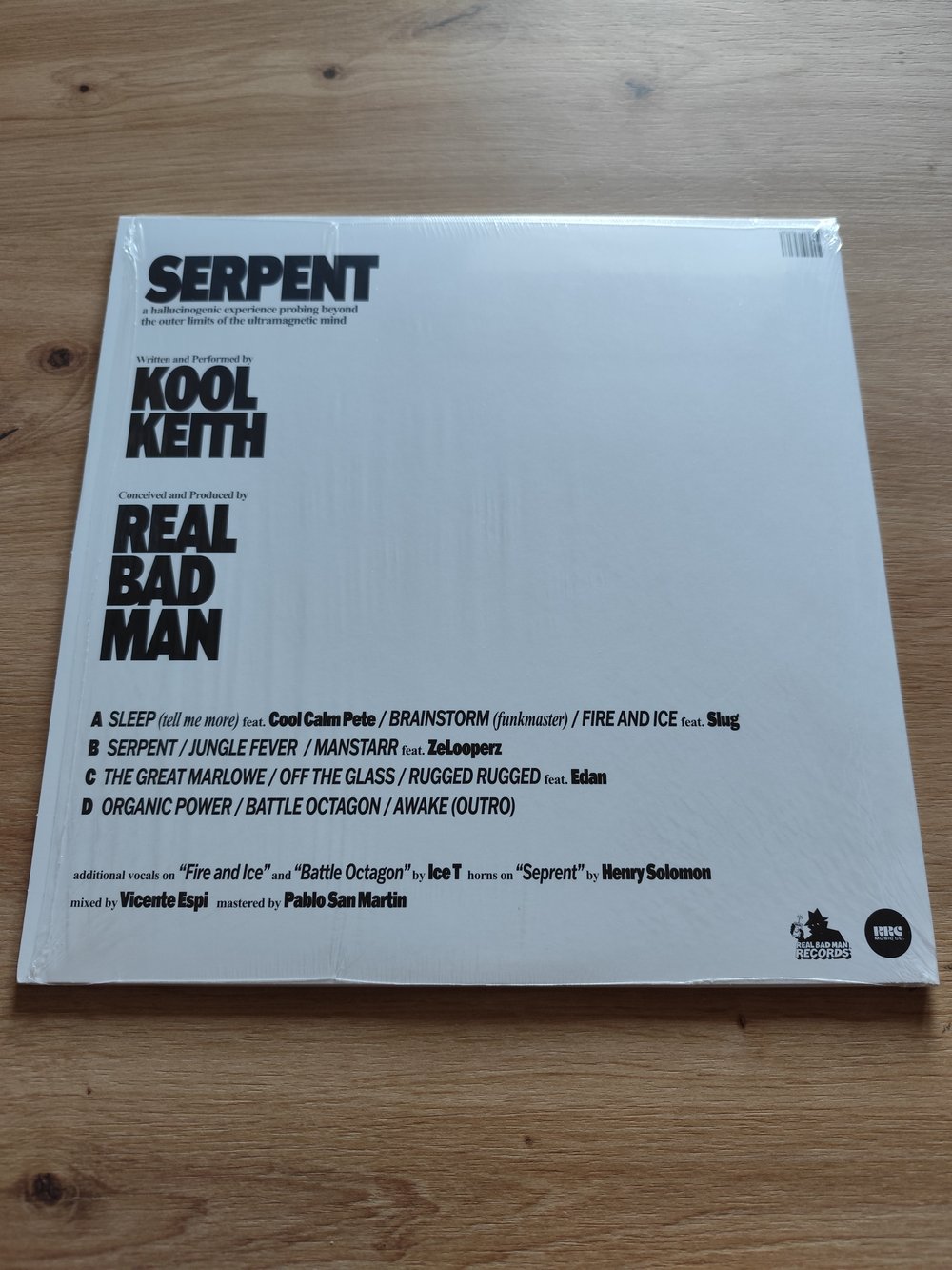 Kool Keith & Real Bad Man ‎– Serpent (Used Vinyl)