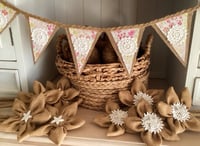 Image 1 of #22 Rustic Bunting - 10 flag *Flat rate $15.50 postage*