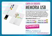 Carta di Credito - Memoria USB