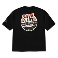 Image 4 of Save A Life Learn to Drive | Oversized Heavyweight T-Shirt