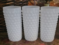 Image 3 of Hobnob Milk Glass Pitcher and glasses