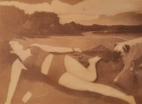 Image 1 of Beach Dreamer, anthotype