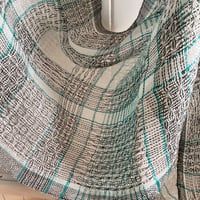 Image 2 of Silver Lace handwoven scarf