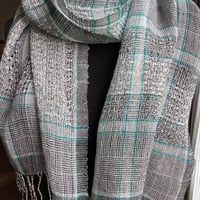 Image 4 of Silver Lace handwoven scarf