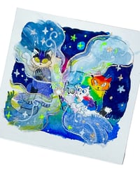 Image 2 of A6 carré - Protect trans kids - illustration originale