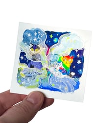 Image 4 of A6 carré - Protect trans kids - illustration originale