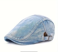 Light Denim Newsboy Cap