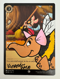 Lorcana Card Alter and Autograph- Heffalump Bee