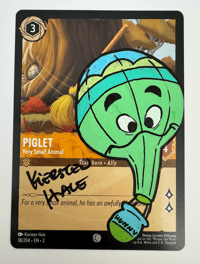 Lorcana Card Alter and Autograph- Heffalump Balloon