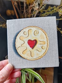 Image 1 of 'Jammie Dodger' Original mini oil painting