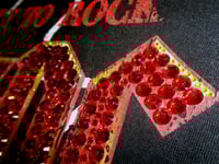Image 20 of Vintage AC DC T shirts, upcycled, hand custom rhinestoned logos