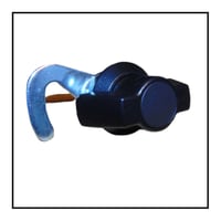 Image 3 of Compartment Cupboard Catch Latch Quarter Turn 1/4 Non Locking Black or Chrome