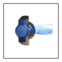 Image 4 of Compartment Cupboard Catch Latch Quarter Turn 1/4 Non Locking Black or Chrome