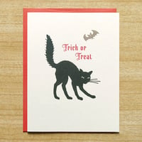 Image 1 of Blackcat Halloween Card