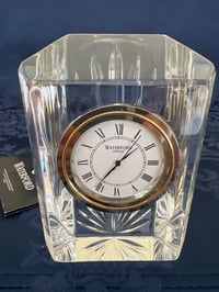 Image 1 of **V-423 Vintage Waterford Crystal Colonnade Clock Ireland