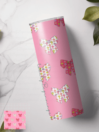 Image 1 of Pink Cross Bow Tumbler