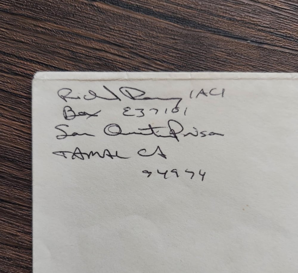 Richard Ramirez Signed Envelope