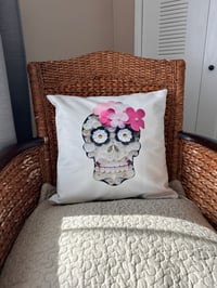 Image 2 of BRIDE & GROOM CALAVERA PILLOW CASES