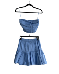 ABERCROMBIE BLUE SKIRT SET (XS)