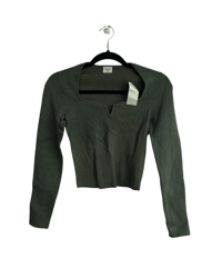 ABERCROMBIE GREEN CROP TOP (XS)