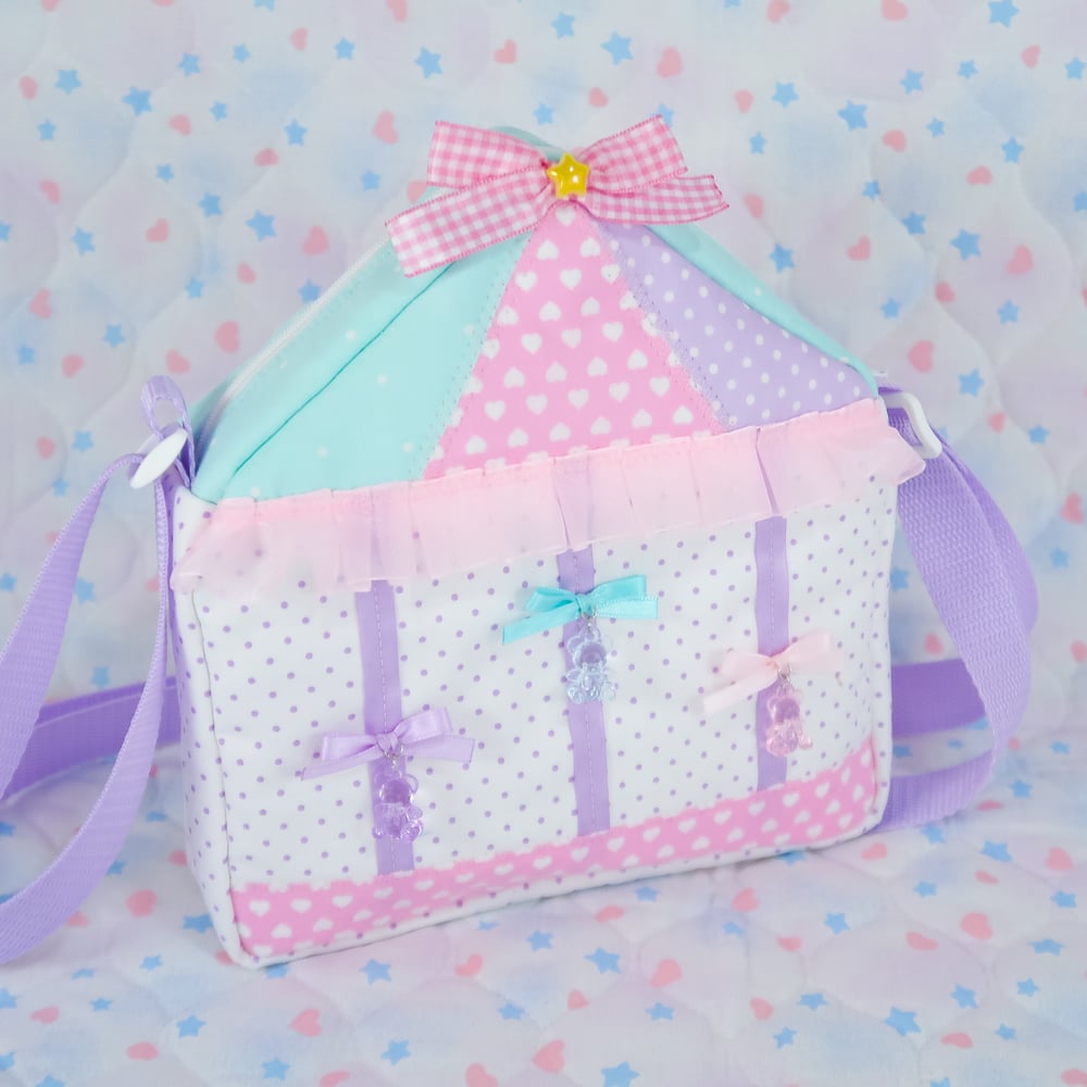 Quilted Carousel Bag: Rainbow