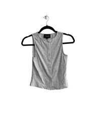 ALL THE WAYS BUTTON DOWN RIBBED TANK TOP (XS)