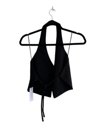 Image 2 of   BLACK VEST WITH OPEN BACK (XS)