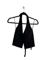 Image 1 of   BLACK VEST WITH OPEN BACK (XS)