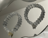 Golden Platinum Butterfly Bracelet 