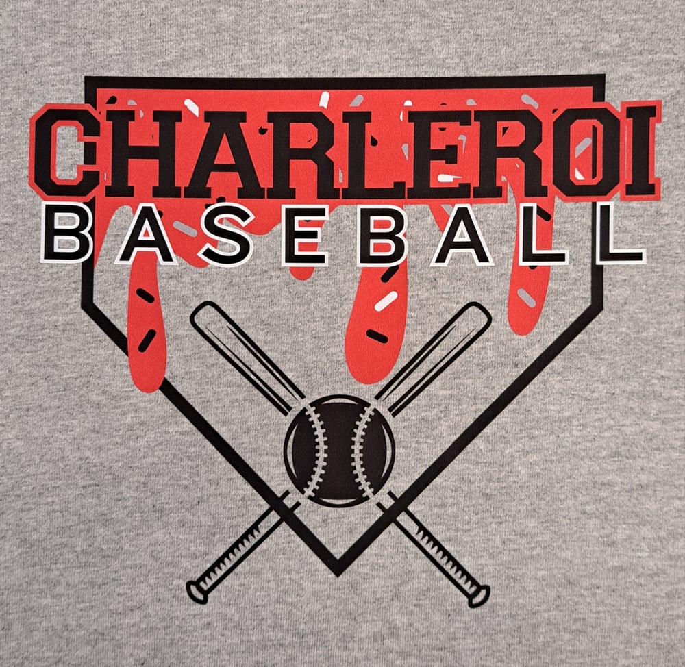 Charleroi Baseball-Bat Home Plate Drippy-Hoodie