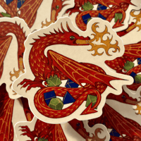 Dice Dragon Sticker