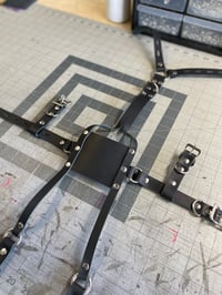 Image 5 of Leather Head Harness Panel Gag - Interchangeable System