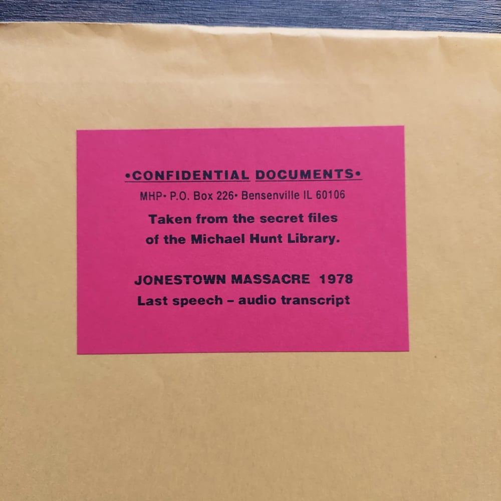 The Jonestown Massacre - Transcript of the Final Speech of Rev. Jim Jones