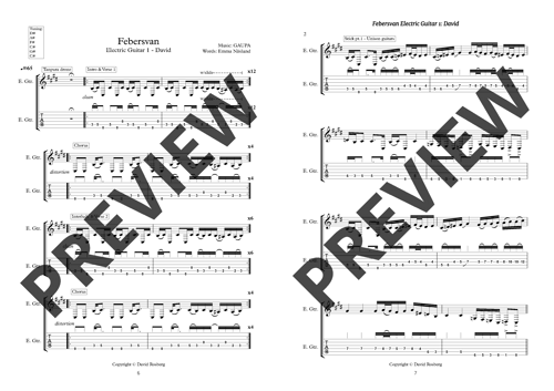 Image of Collector's book - TABs, lyrics and sheet music (GAUPA EP)