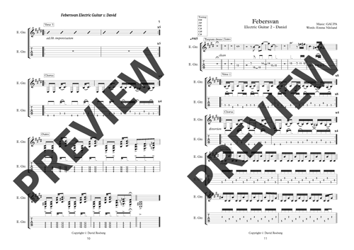 Image of Collector's book - TABs, lyrics and sheet music (GAUPA EP)
