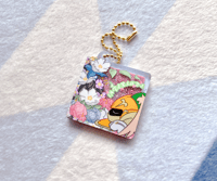 Sir Arthur Liquid Glitter CD Keychain (NOT FILLED)