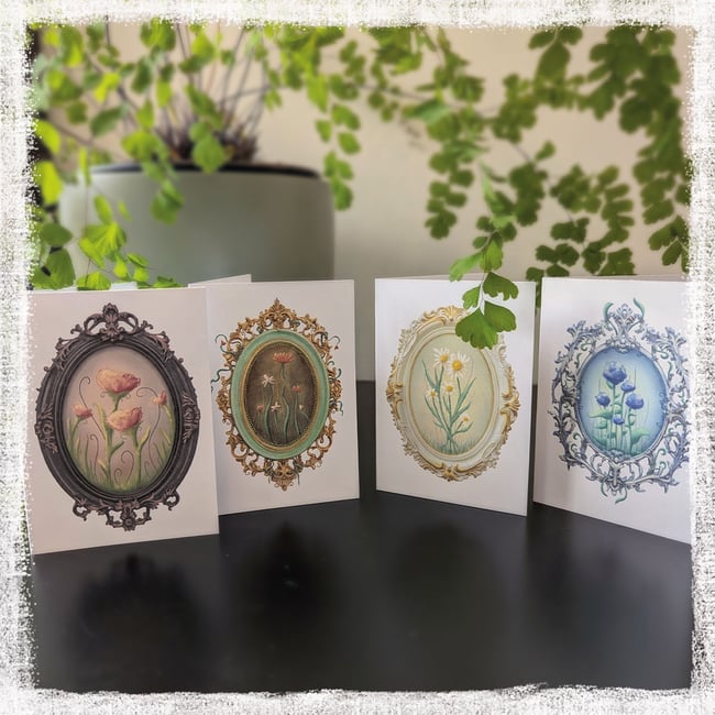 x4 Petite Flower Card Pack