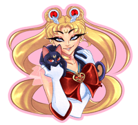3" Sailor Moon Star Holo Sticker 