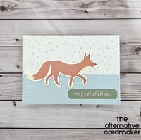 Congratulations - Baby Card with Fox