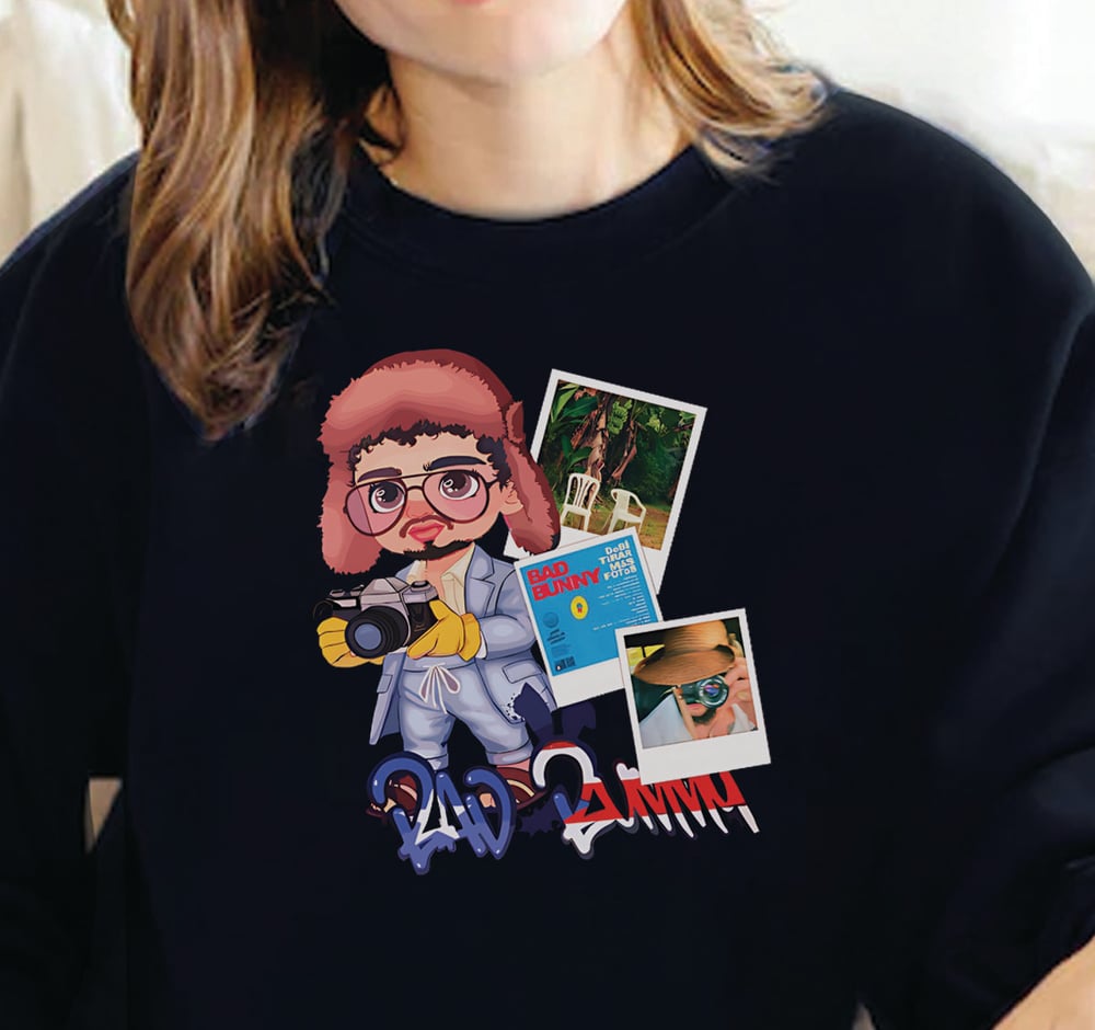 Image of BAD BUNNY PHOTOS T-SHIRT AND SWEATER