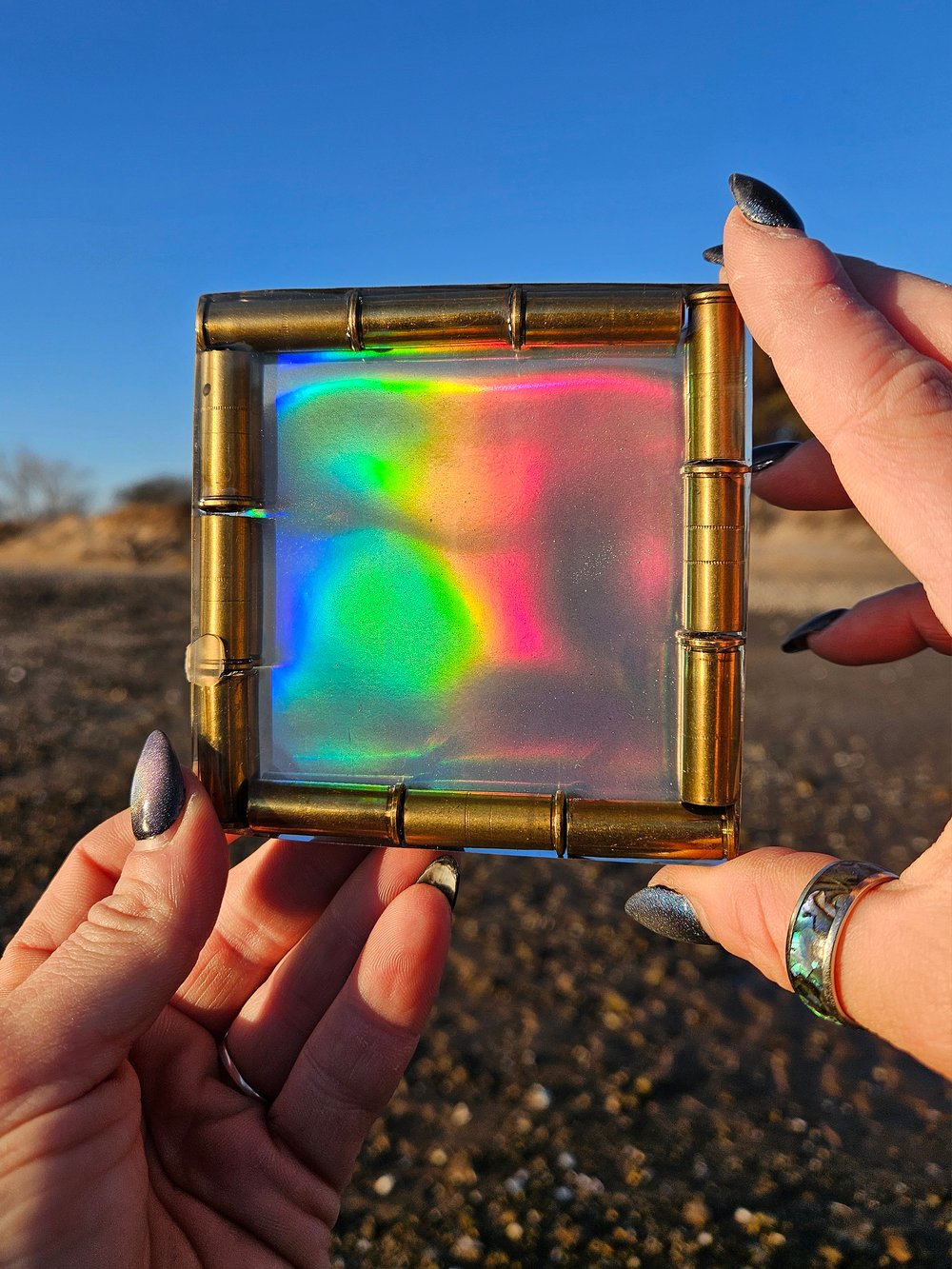 Image of Holographic Tony Soprano Bathrobe Square Coaster